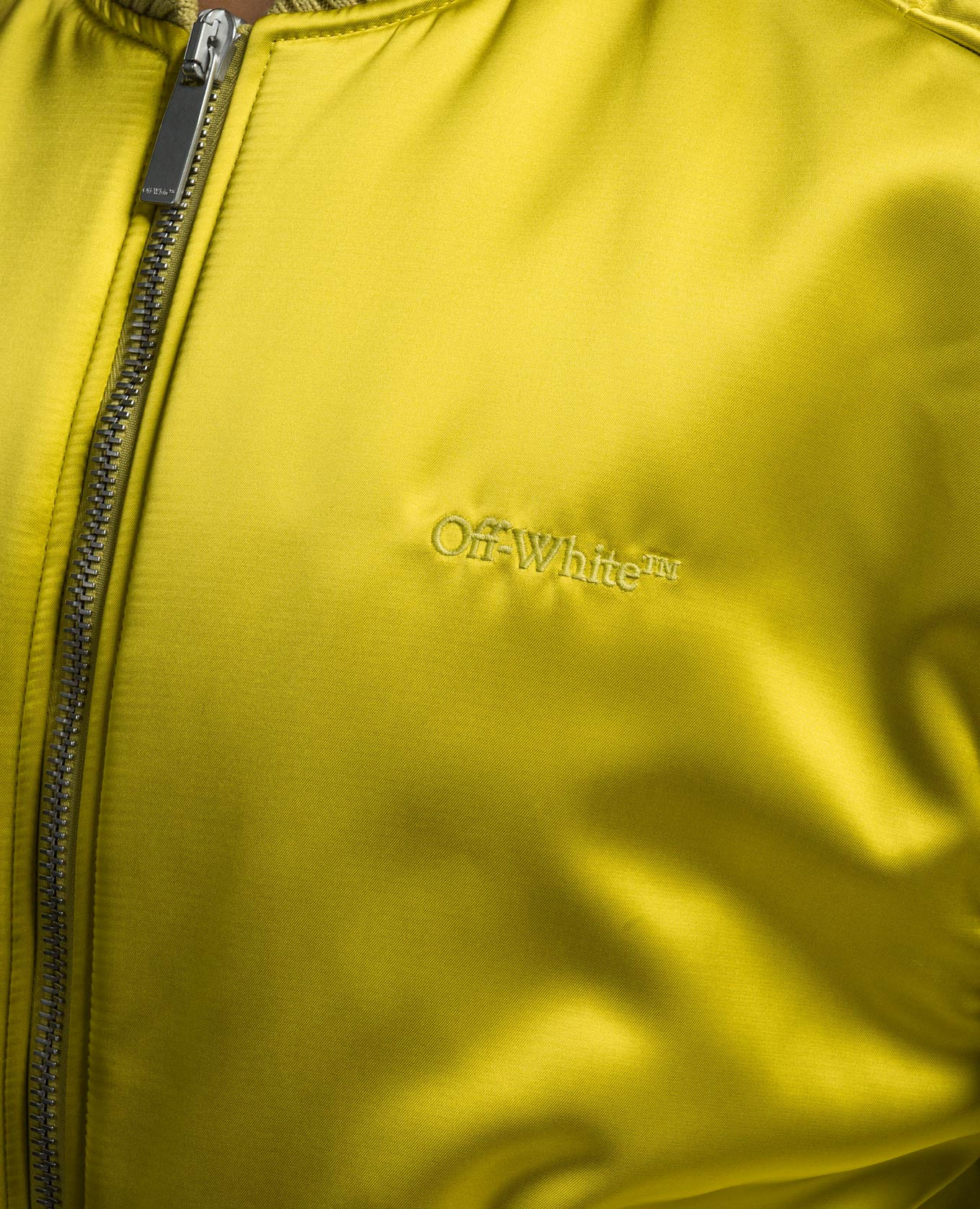 

Yellow bomber jacket with logo embroidery Off-White