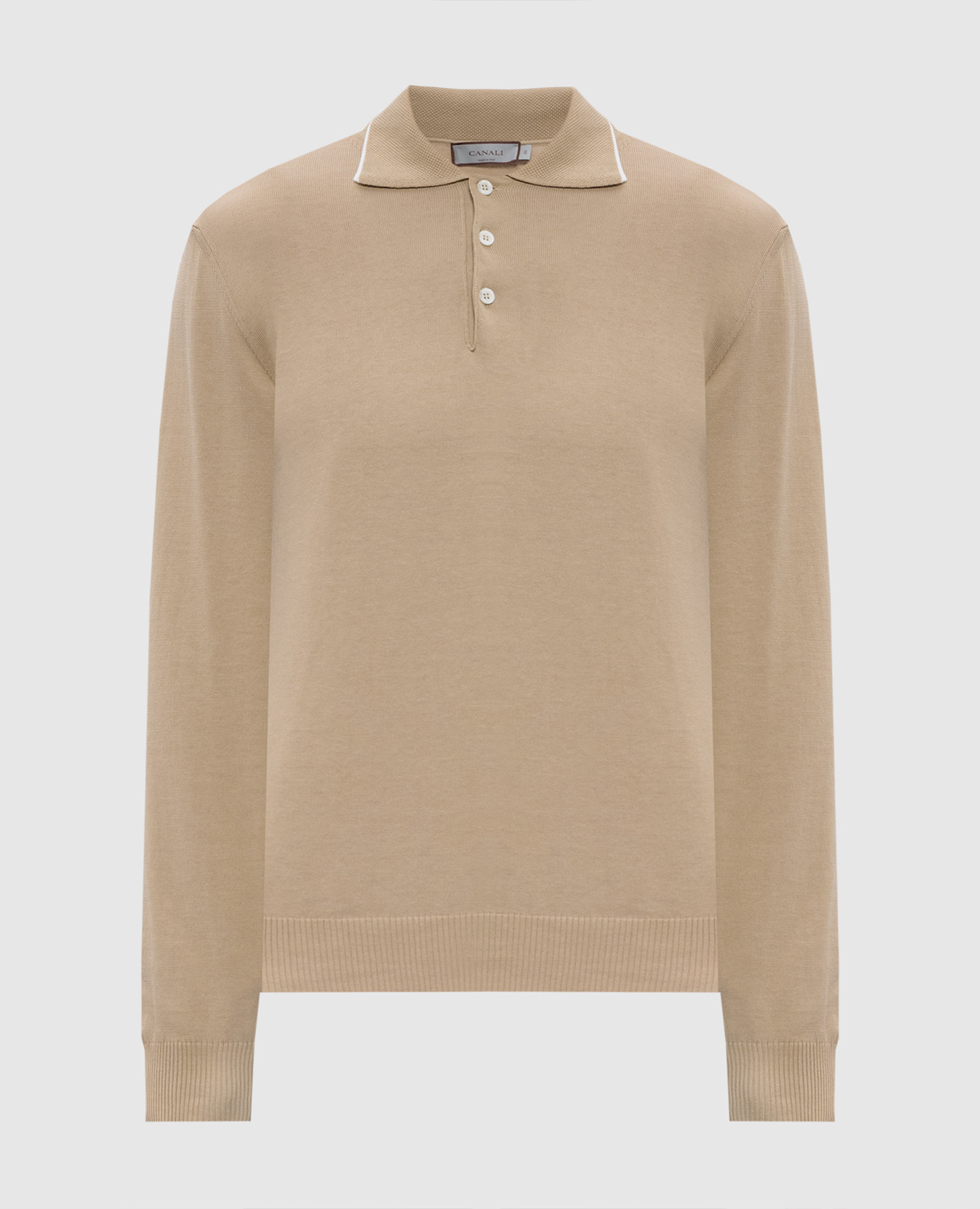Beige polo Canali