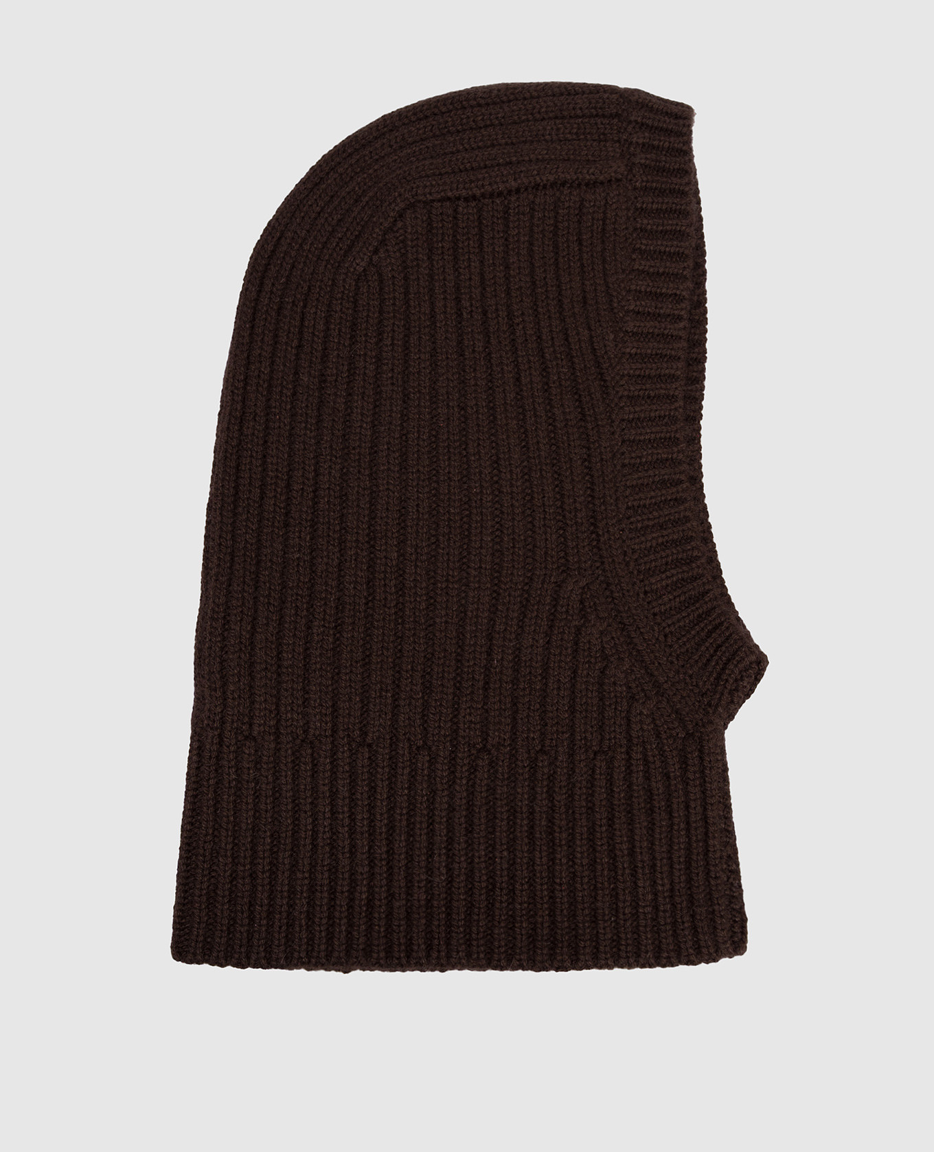 Brown cashmere hood Allude