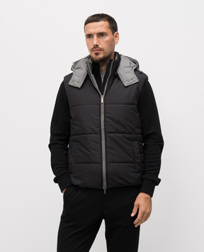 CAPOBIANCO Black vest 19M143NY00
