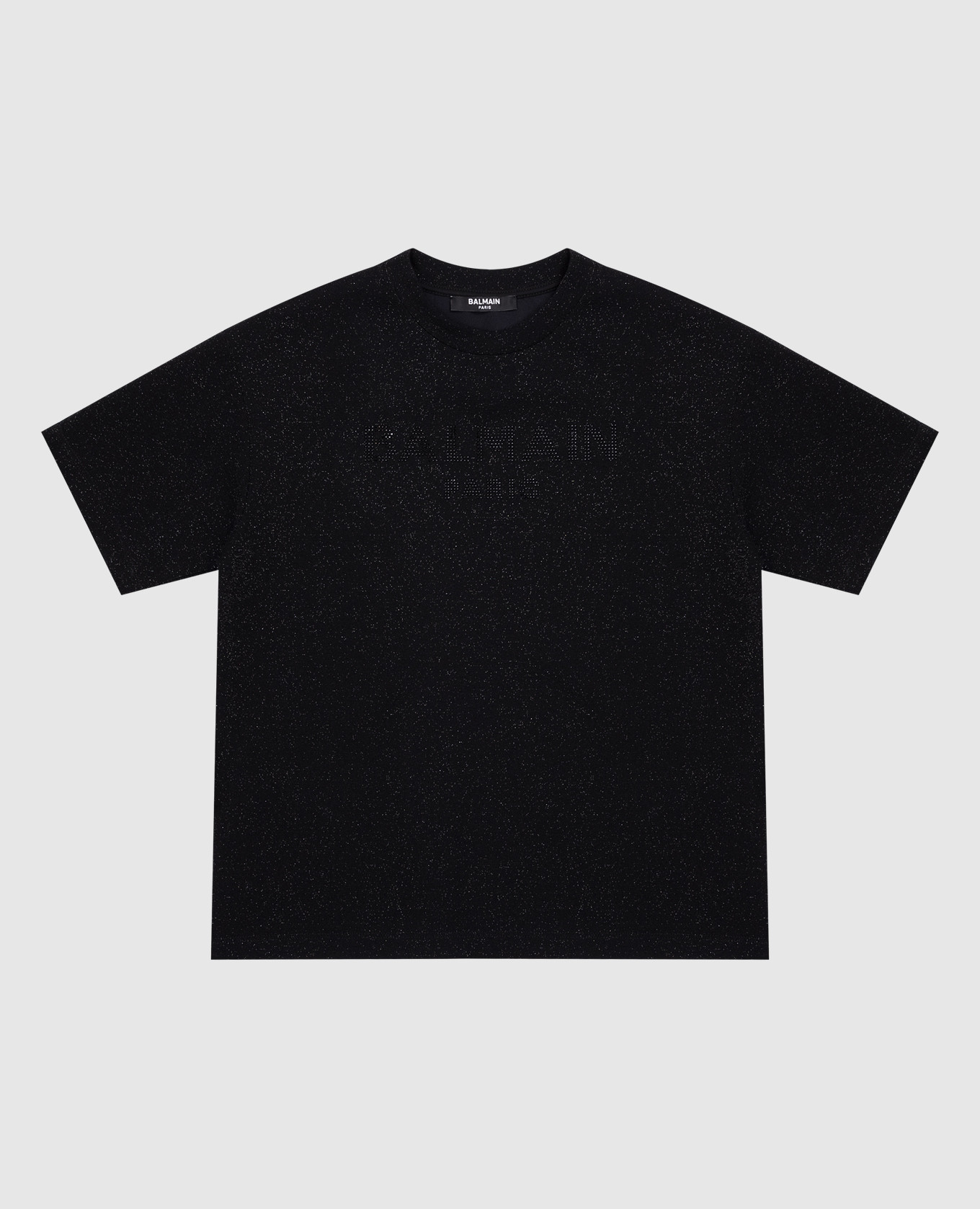 

Children's black t-shirt with lurex Balmain