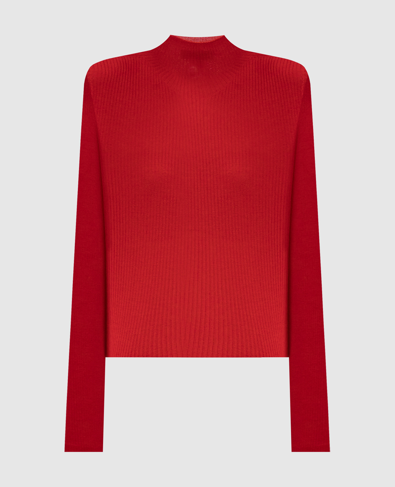 

Red turtleneck made of ribbed wool Twinset