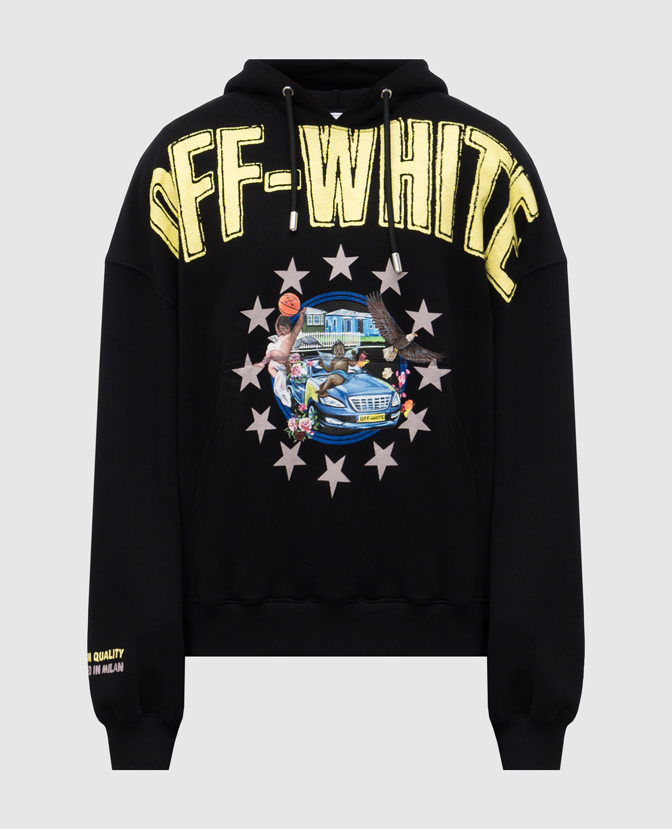 Black hoodie with print Off-White
