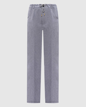 DARKPARK Gray Iris pants with logo patch WTR37FAC42