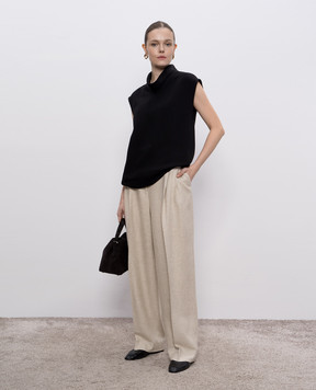 Toteme Black straight-cut top 252WRT0452FB0389