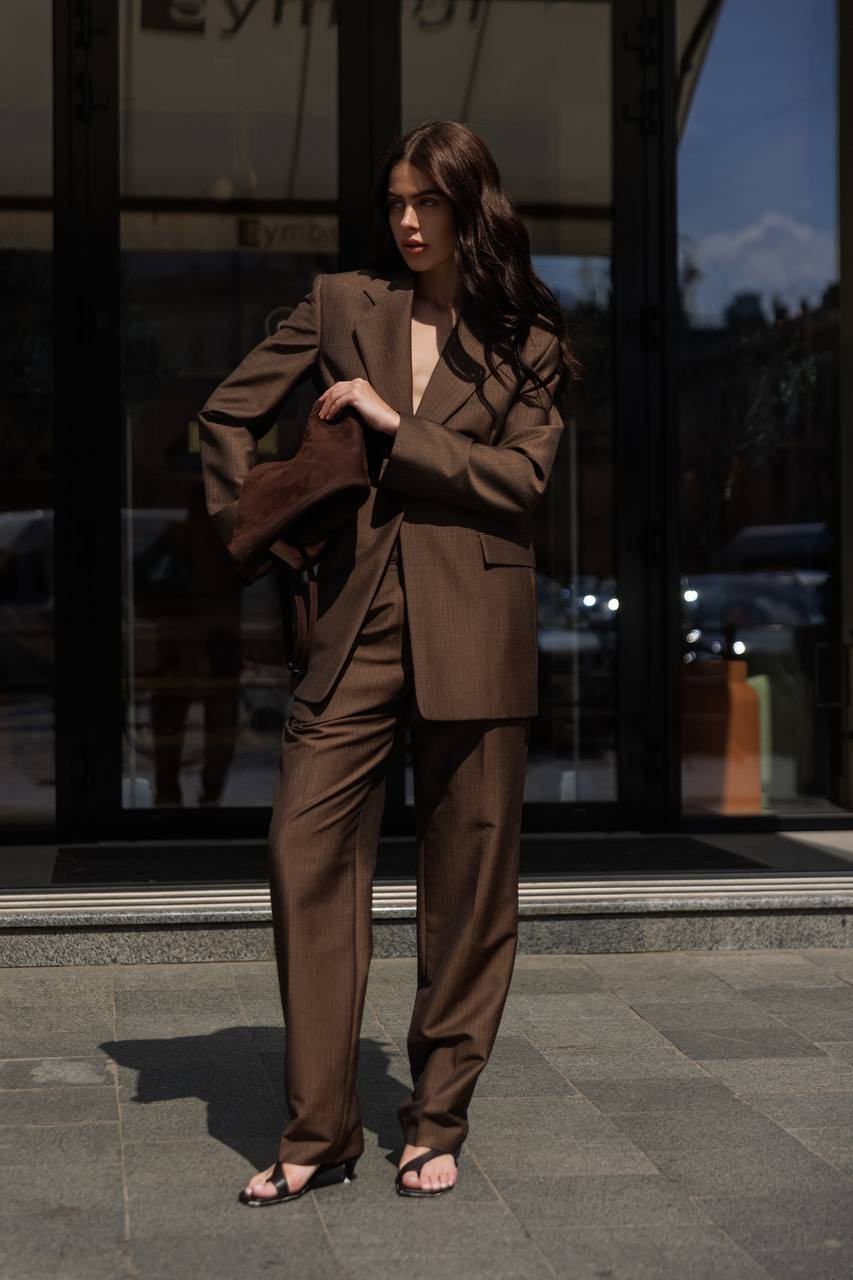 

Brown Norbert wool trousers The Row