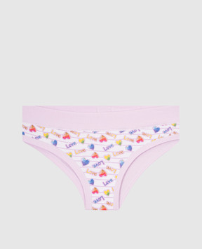 RiminiVeste Lovely purple children's panties with Love print B2821J