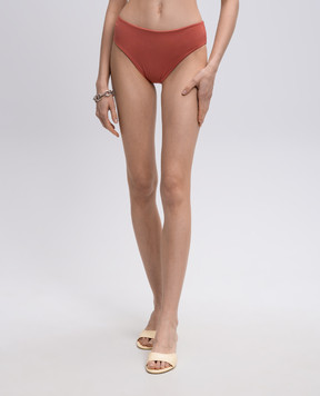 Fisico Pink swimsuit briefs with logo CS10M0