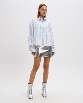 Vetements Blue striped shirt WA65SH201N
