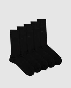 CDLP Set of black socks with logo MSO006012025