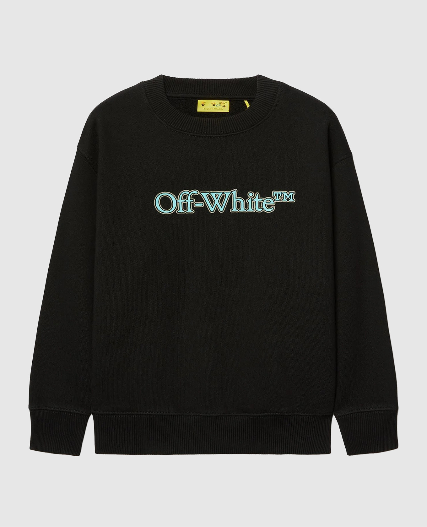 

Children's black sweatshirt with logo print Off-White