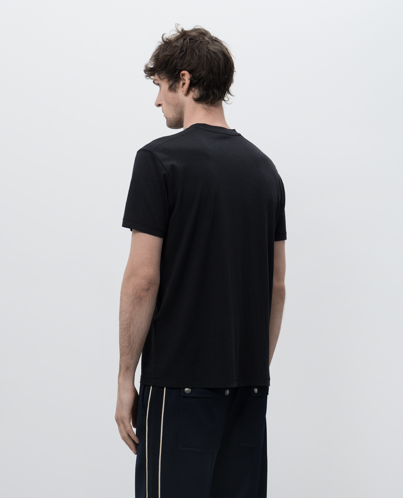 

Black T-shirt with monogram logo Tom Ford