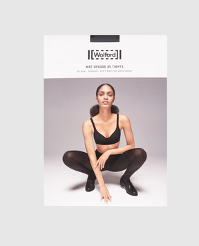 Wolford Black tights Mat opaque 80 Den 18420