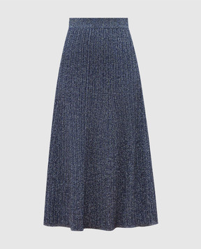 JOSEPH Violet midi skirt with lurex JF008848
