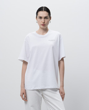 Philosophy di Lorenzo Serafini White T-shirt with logo print A07040744