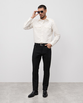 Tom Ford Beige silk shirt HME005FMC207S25