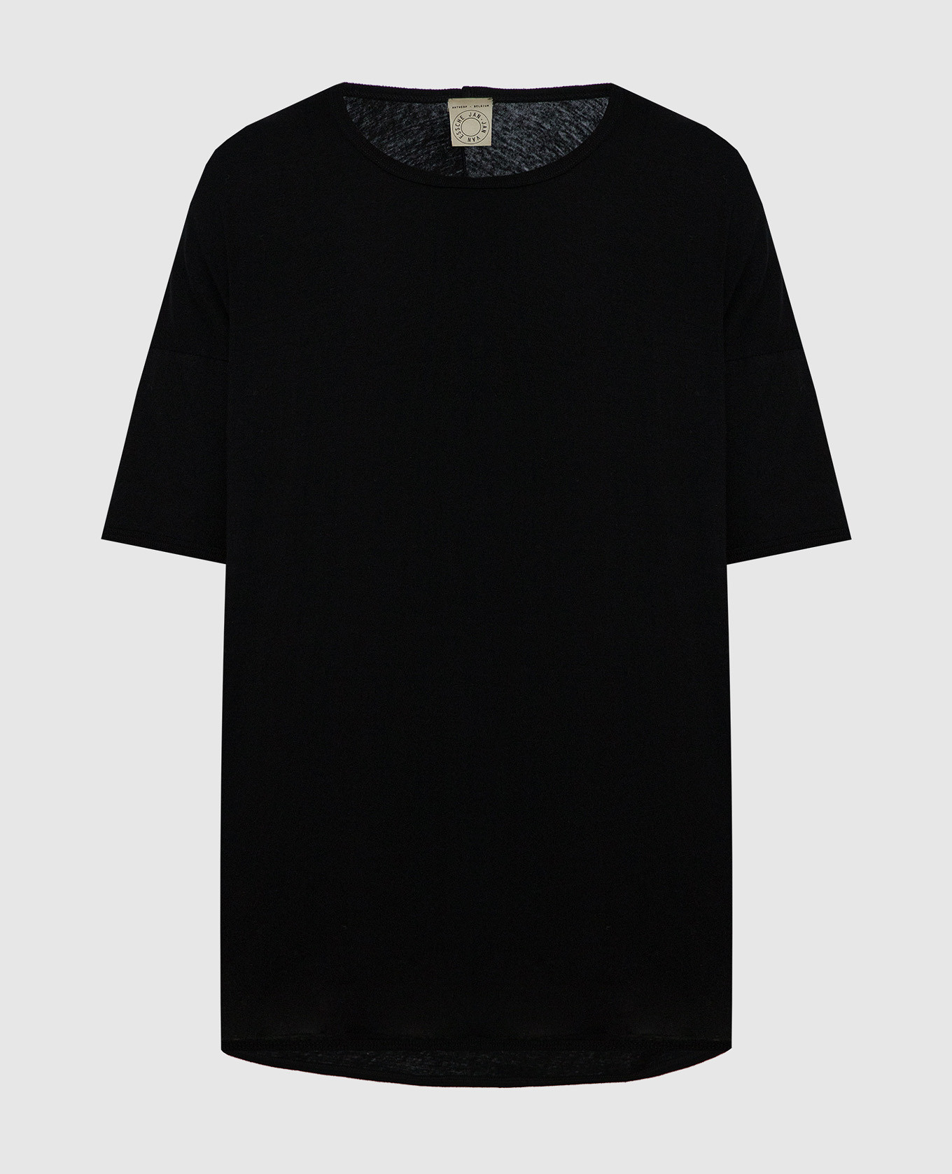 

Black t-shirt with linen Jan Jan Van Essche