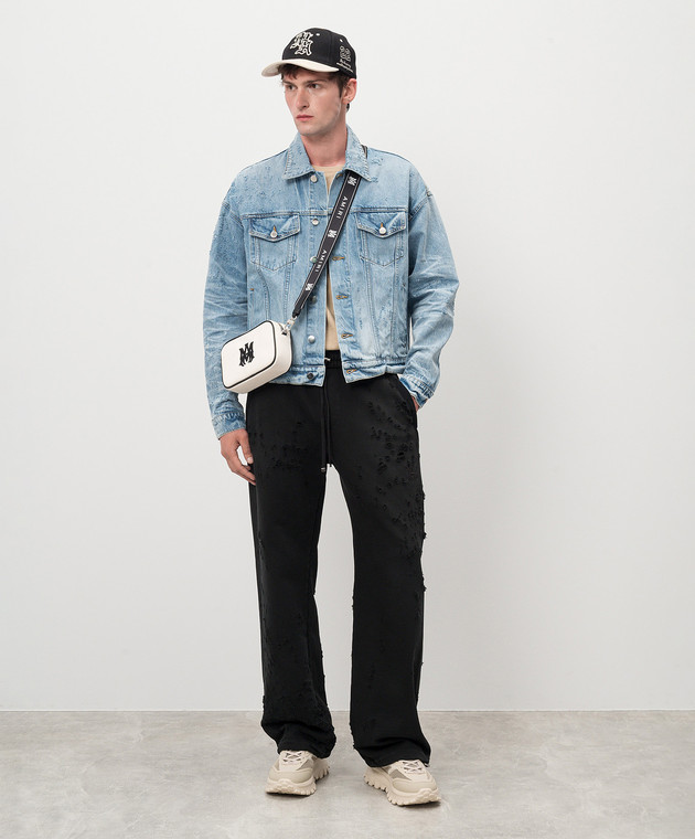 AMIRI - SHOTGUN blue denim jacket AMDNTR1006 - shop with European 