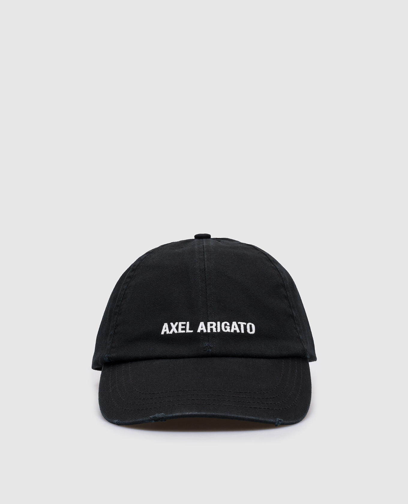

Black cap with embroidered logo with distressed effect Axel Arigato