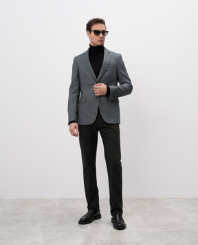 Florentino Gray pants with logo 224580420700
