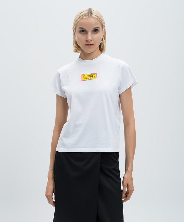 MM6 クロップドTシャツ ホワイト MM6 クロップドTシャツ ホワイト mm6