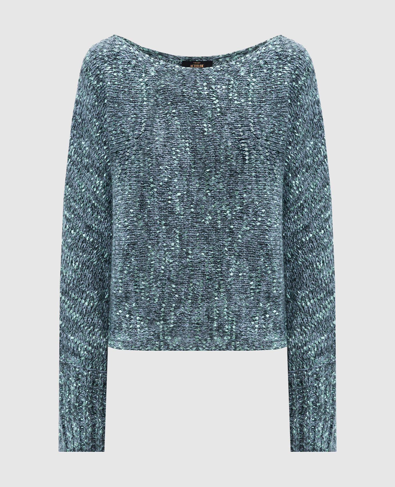 Green sweater with logo Twinset