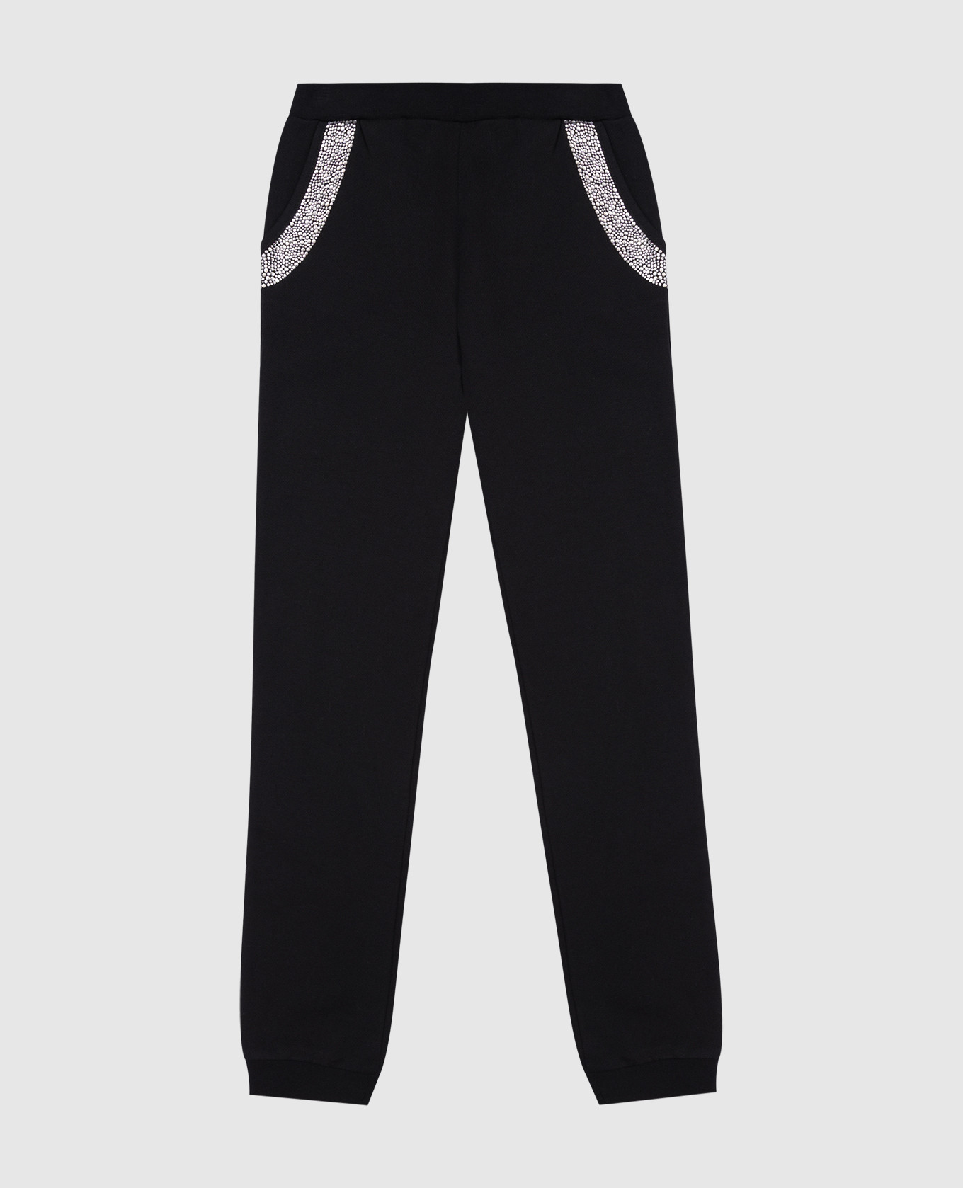 

Children's black joggers with crystals Philipp Plein