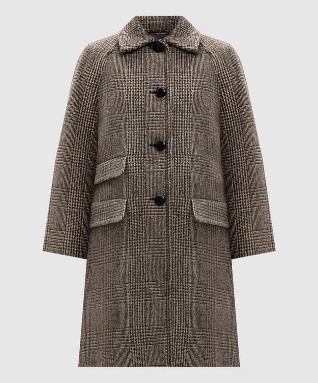 Max mara check coat best sale