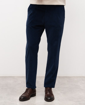 Officina 36 Blue corduroy pants 228509538