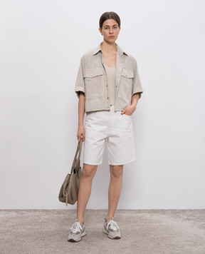 AGOLDE Indra white shorts A2221183
