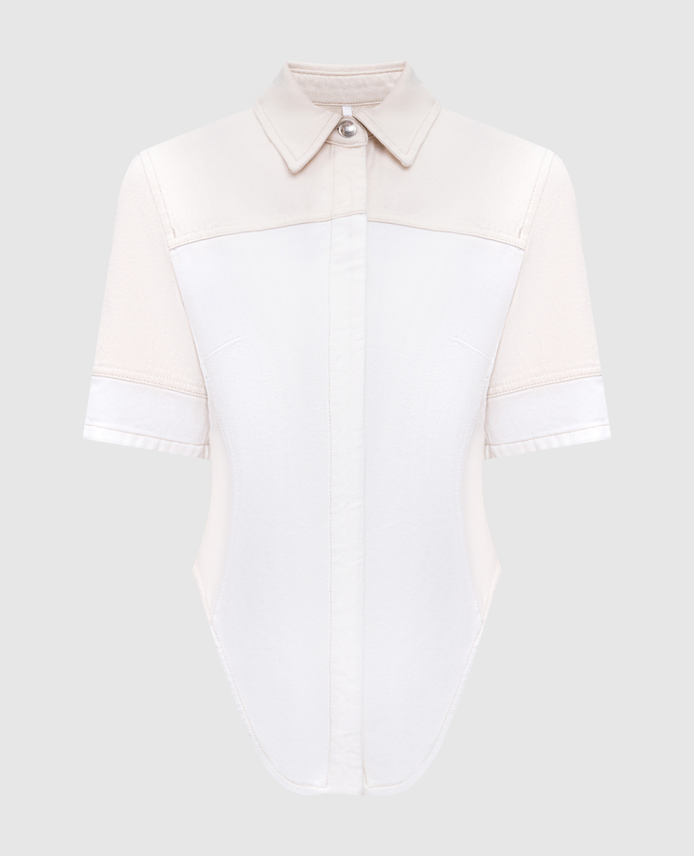 Beige denim shirt QUARTO Max Mara Sportmax