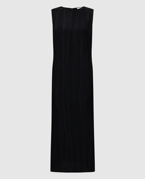 Lou Lou Studio Black MINGA dress with silk MINGA