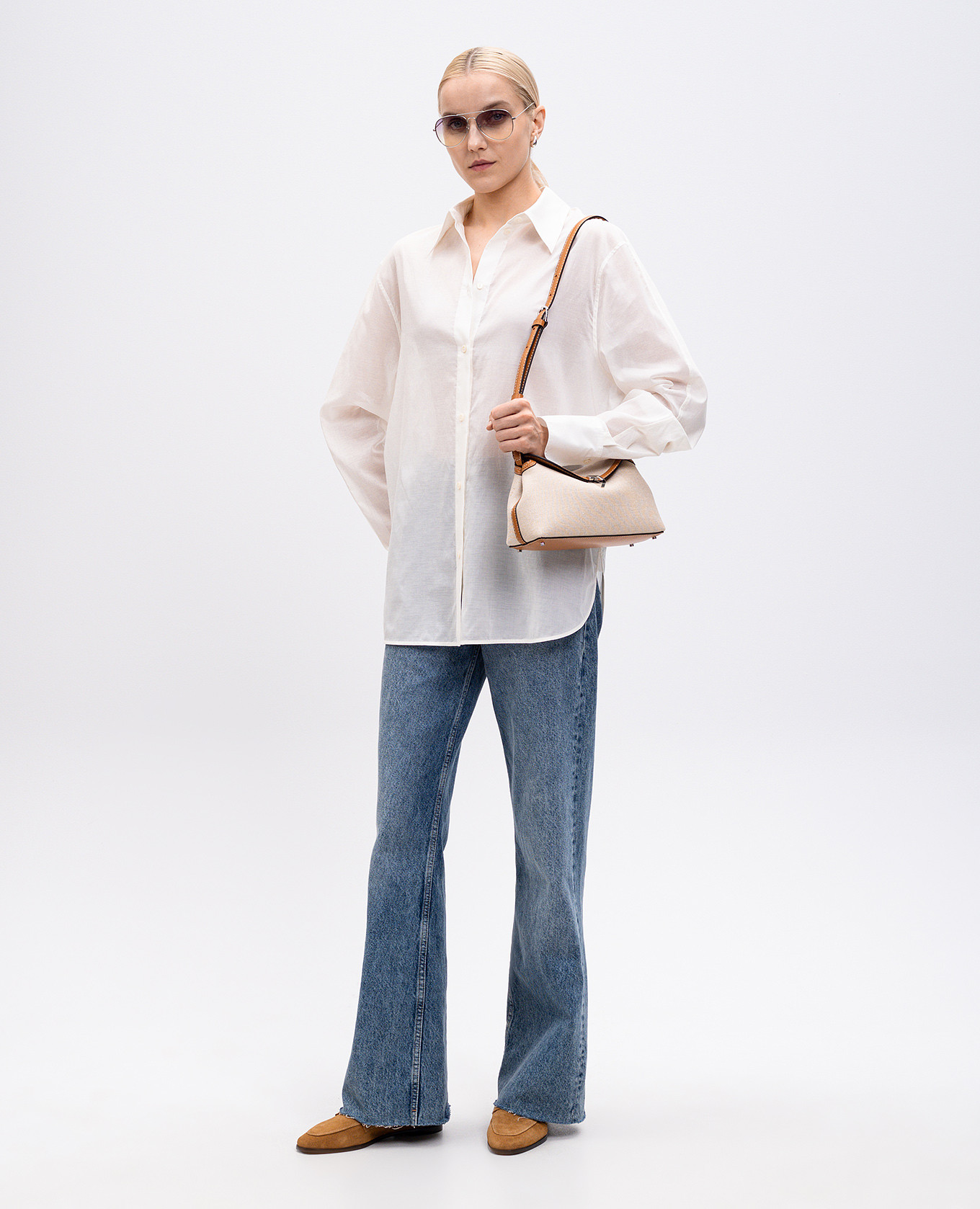 

White straight-cut shirt Toteme