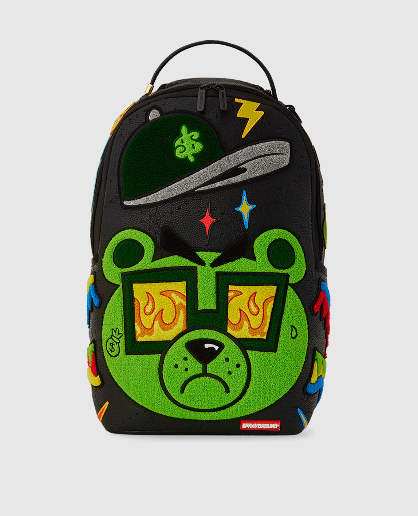 

MONEY BEAR MIND OVER MATTER children's black backpack Sprayground