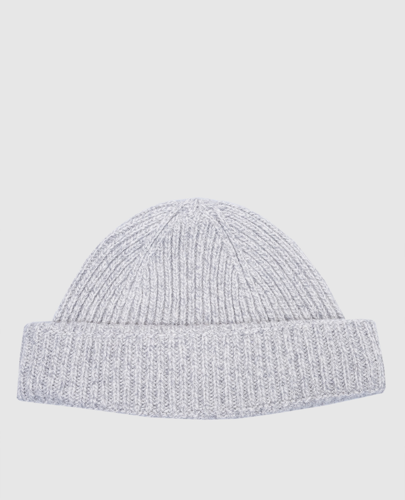 

Gray cashmere and wool beanie hat John Smedley, Grey