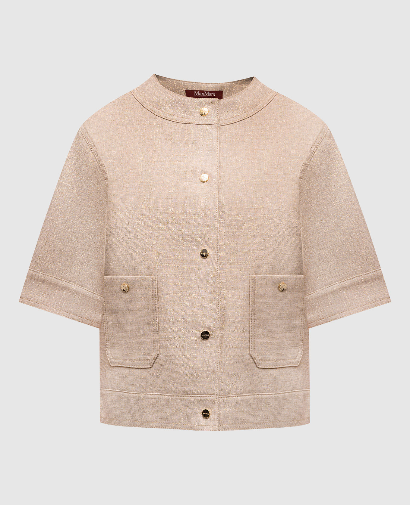 

Beige AGILE jacket with lurex Max Mara