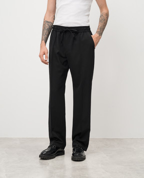 Dolce&Gabbana Black pants made of wool GP03ATFUBBQ