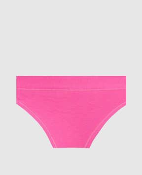 RiminiVeste Emy Bimba Baby Pink Unicorn Print Briefs With Lettering B2823