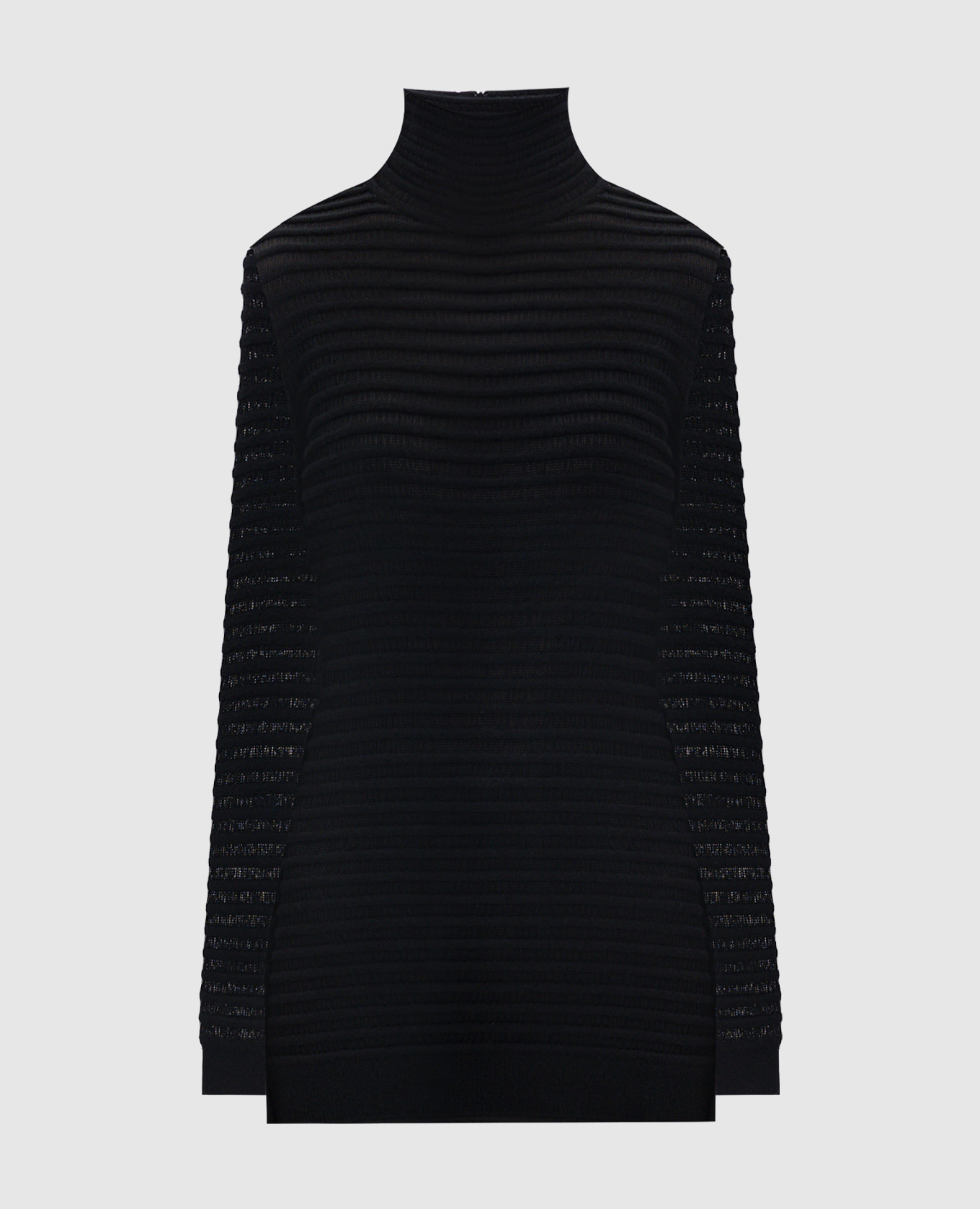 

Black jumper with striped wool Valentino