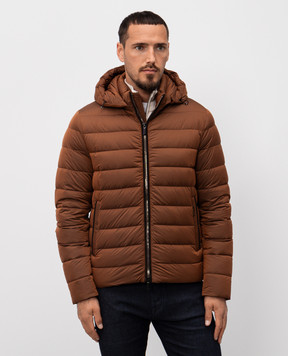 MooRER Brown down jacket EURICO EURICOS3C