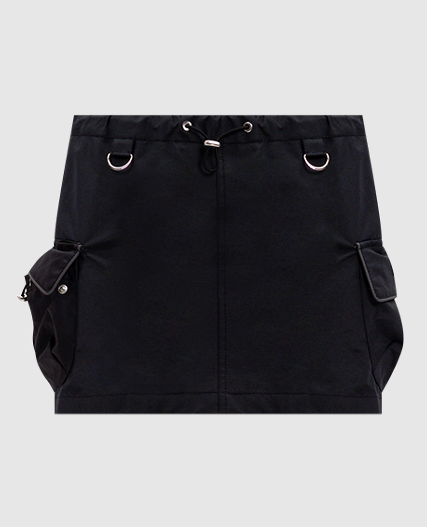 

Black mini skirt with logo Coperni