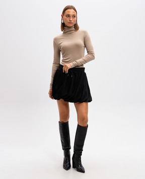 Helmut Lang Black bubble mini skirt O06HW306
