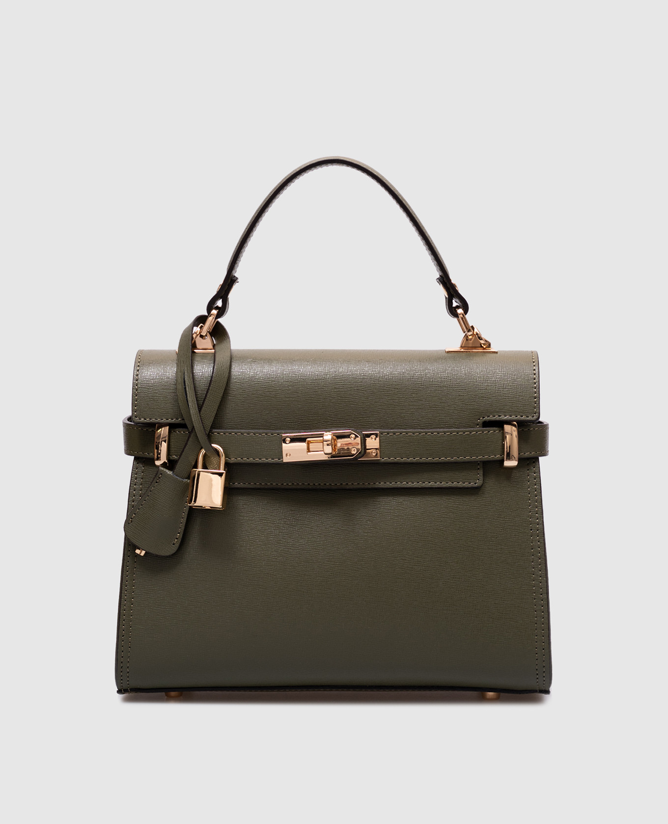 

Green leather messenger bag Gianni Notaro