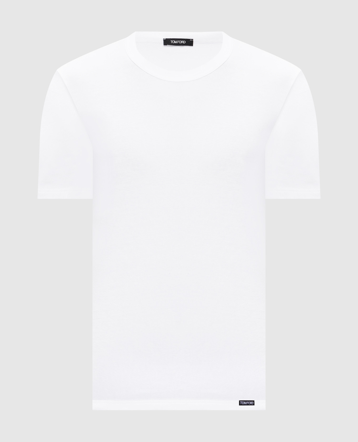 

White T-shirt with logo patch Tom Ford