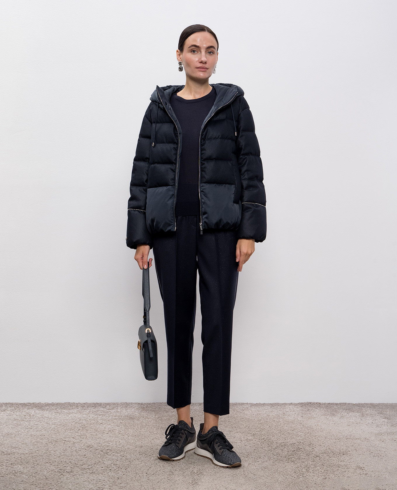 

Blue cashmere and silk top Peserico