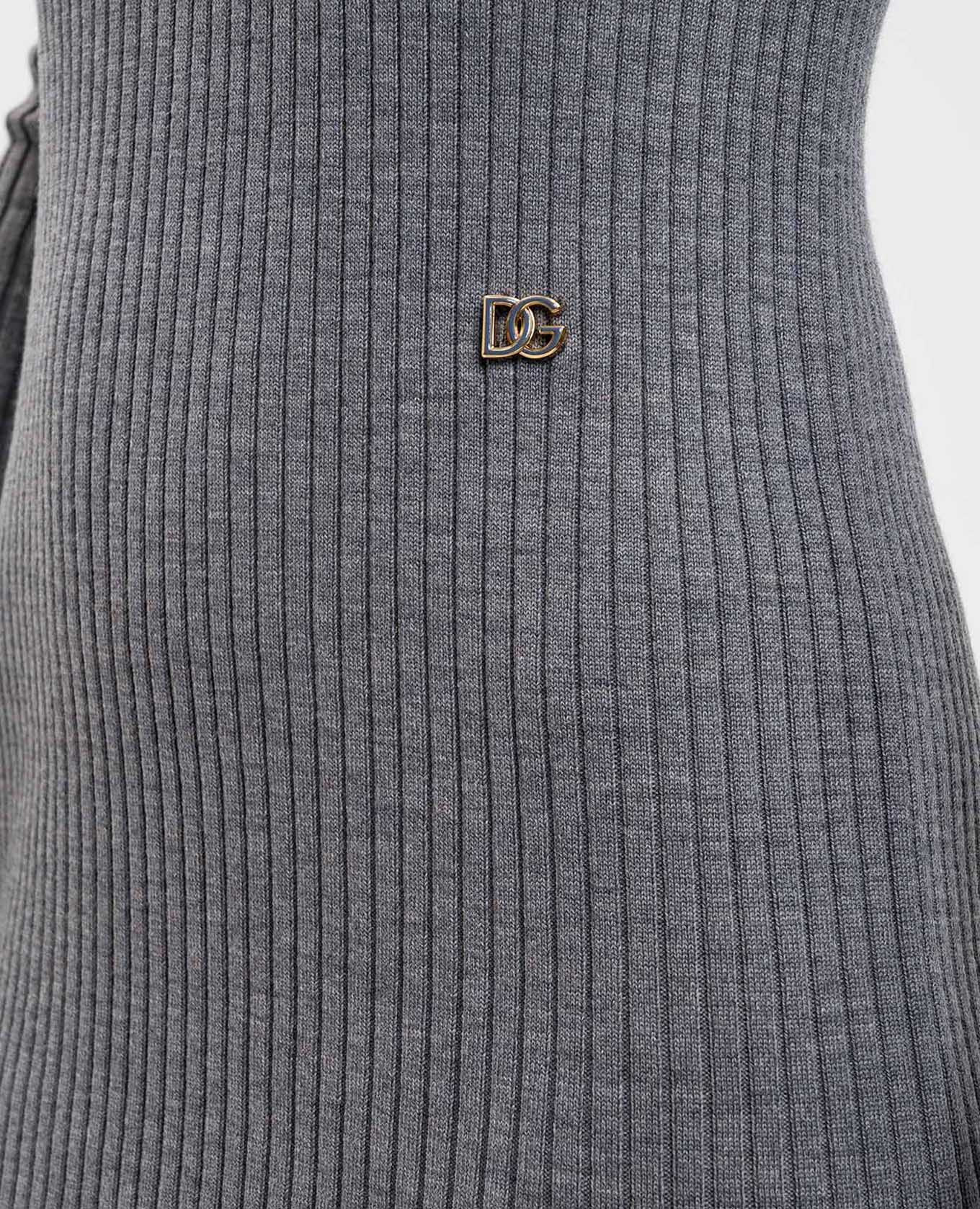 

Gray ribbed wool dress Dolce&Gabbana, Grey
