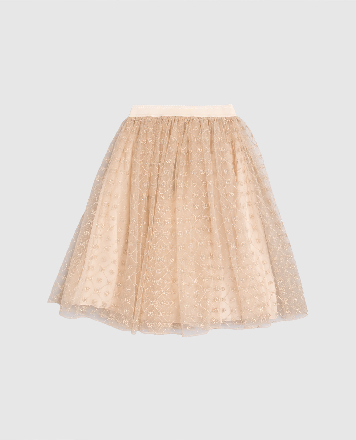 

Children's beige skirt with DG logo Dolce&Gabbana