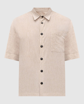Cashmere&Whiskey Beige linen shirt 0335900264