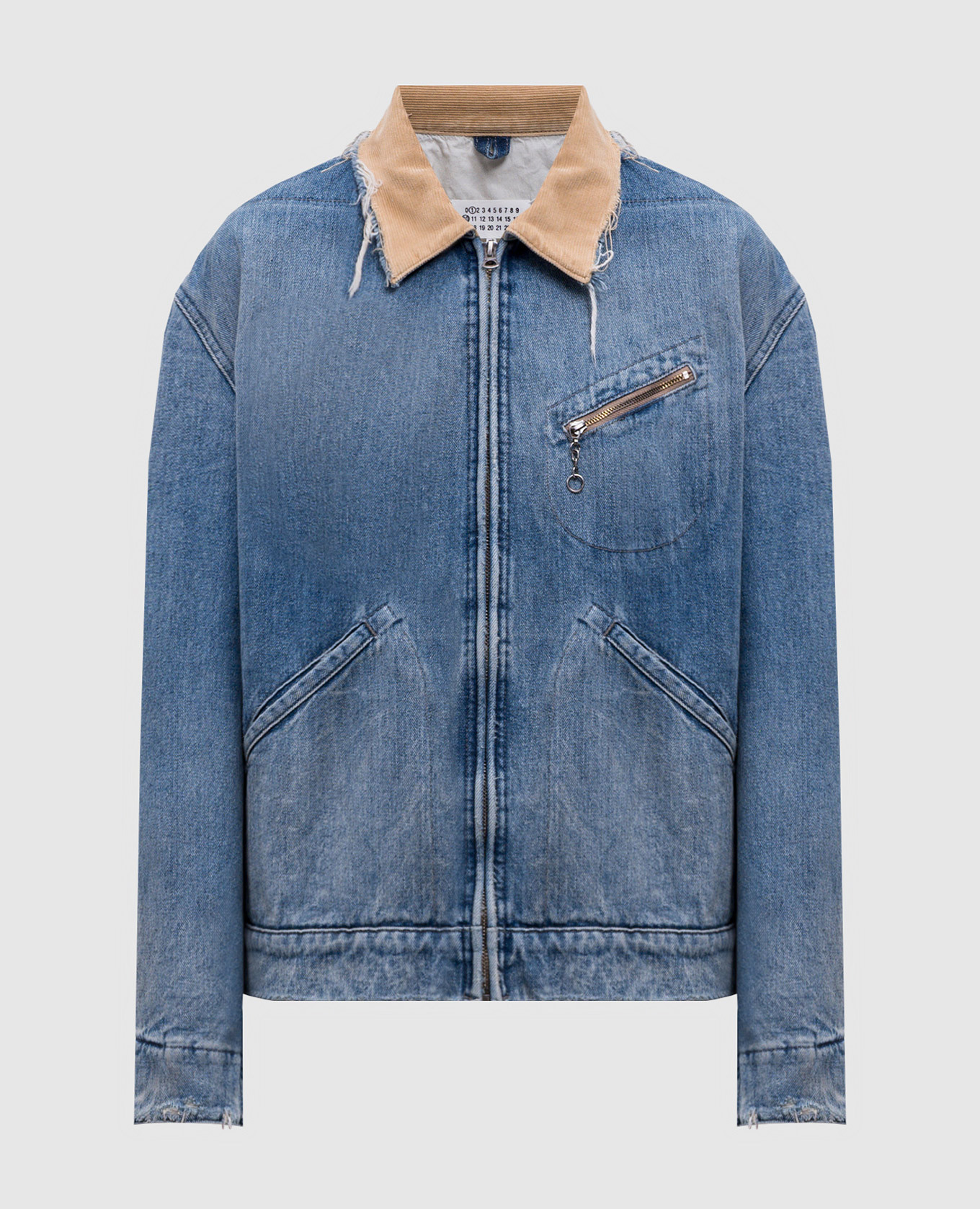 

Blue denim jacket with a worn effect Maison Margiela