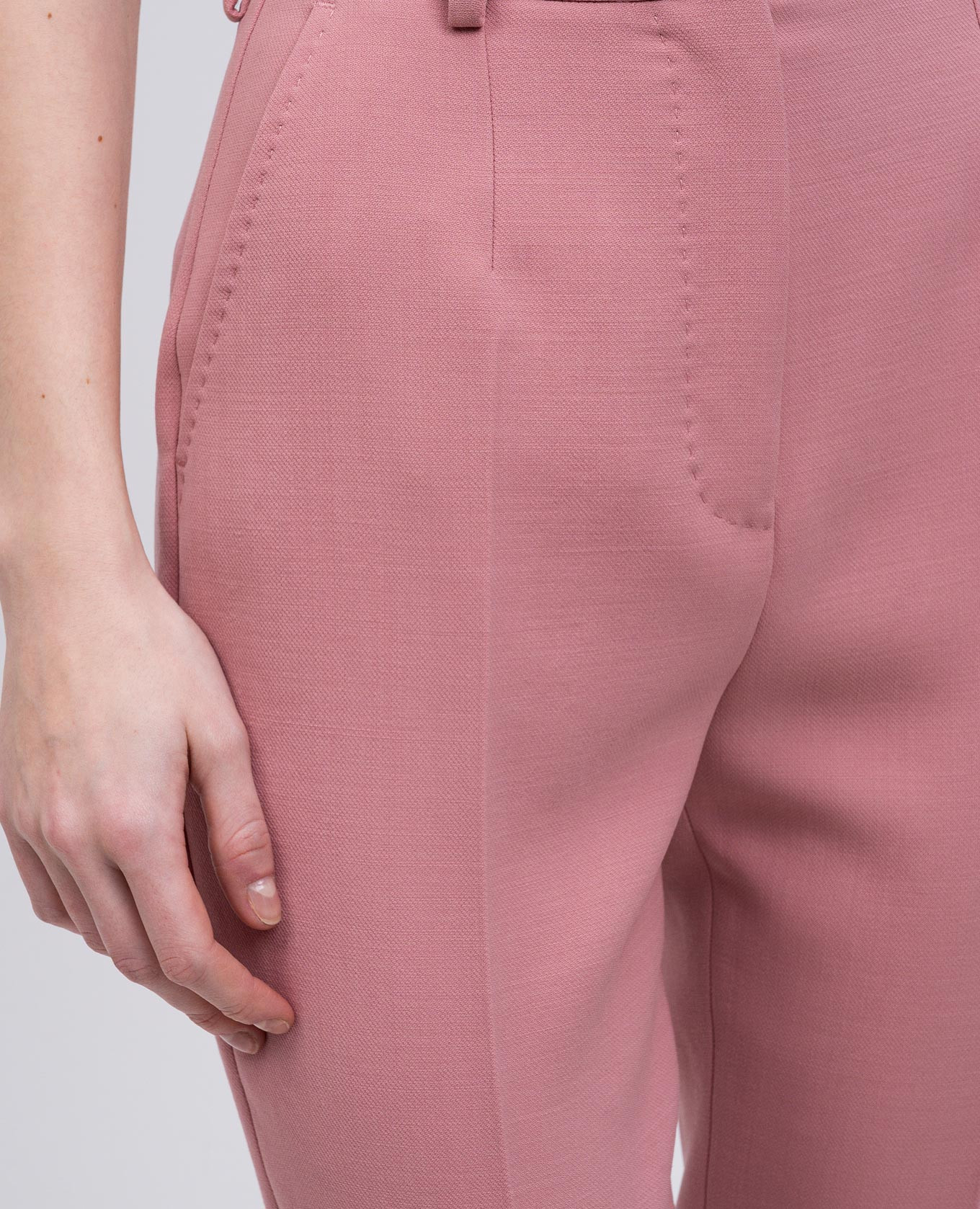 Pink wool pants Dolce&Gabbana 5